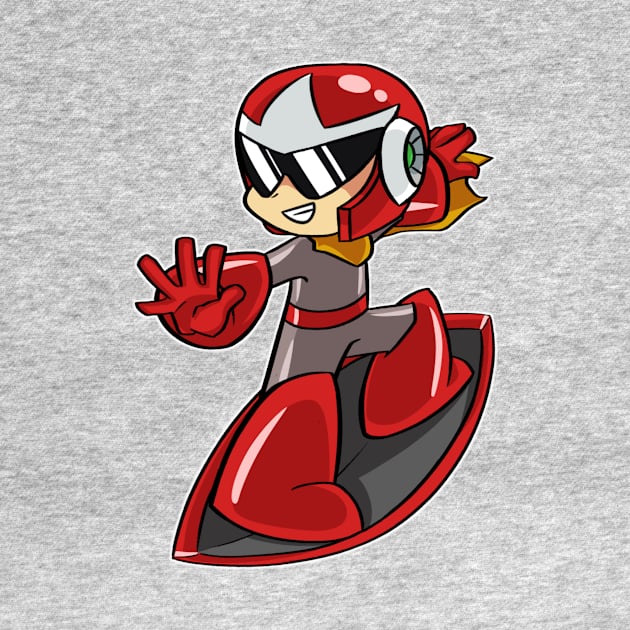 Shield Surfing Protoman by LegoNinjaBilbo